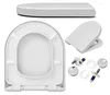 WC Sitz - Toilettensitz - Weiß - 42,5 Cm X 36,8 Cm - Produktbild-Vorschau 1