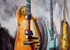 Peinture à l'huile Guitares, 100% peinte à la main Tableau Voir les images du produit 7