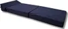 A navy blue foldable mattress is laid out flat on a white background. Voir les images du produit