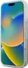 A transparent phone case with a colorful wallpaper on a white background. Anteprima dell’immagine prodotto