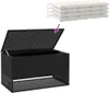 vidaXL Venkovní box na polštářky černý 100x55x55,5 cm Náhled obrázku produktu 6