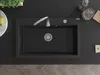 Mexen Elix Granitspüle 1-beckig 800 x 500 mm, schwarz, Produktbild-Vorschau 4