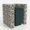 vidaXL gabionový kryt na 1 odpadkový kôš oceľ 110x100x120cm Náhľad obrázku produktu 3