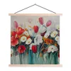 MuchoWow® Textilposter Malerei - Ölgemälde - Blumen 40x40 Produktbild-Vorschau 1