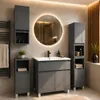 Badezimmerschrank Anthrazit ARIZA, 161x28x25 cm, 6 Produktbild-Vorschau 10