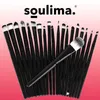 Soulima 8544 Sada kosmetických štětců 20 kusů černá Náhled obrázku produktu 16