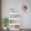 Libreria/divisorio bianco 60x35x103 cm in legno di pino Anteprima dell’immagine prodotto 3