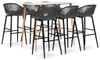 vidaXL 7-tlg. Bar-Set Weiß und Grau Produktbild-Vorschau 8