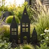 UNUS Deko Gartendeko Gartenstecker Häuser aus Metall im 3er Produktbild-Vorschau 4