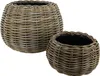 Rotan Drypot Bol - ø 45 x 34 cm - Runder Pflanzkasten - Produktbild-Vorschau 2