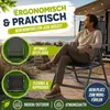 tillvex Gartenstuhl Schwarz klappbar aus Aluminium | Produktbild-Vorschau 5