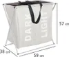 WENKO Wäsche Sammler 120L beige Korb Box faltbar Truhe Sack Produktbild-Vorschau 5
