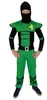 grünes Ninja Kostüm für Kinder - Größe 110-152 , Produktbild-Vorschau 1