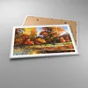 Gerahmtes Poster - Weißer Rahmen - Park Herbst Wasser - Produktbild-Vorschau 3