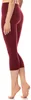 Antié Damen Leggings 3/4 aus Baumwolle AN60-101 (Weinrot, Produktbild-Vorschau 2