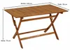DEGAMO Gartentisch Klapptisch Holztisch TOBAGO 70x120cm Produktbild-Vorschau 11