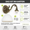 Wandleuchte in Messing E27 Metall Glas Jugendstil Lampe Produktbild-Vorschau 7