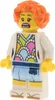 1x Lego Minifigur Ninjago Movie Lauren Haare orange Produktbild-Vorschau 1