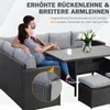MeXo Gartenlounge Set 8 Personen Lounge Gartenmöbelset Produktbild-Vorschau 6