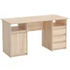 KOMTO Schreibtisch mit Schubladen - Oslo 145 x 65 x 76 cm Produktbild-Vorschau 1
