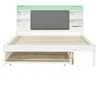 Massivholzbett mit RGB LED-Streifen, Stauraum, Lattenrost, Produktbild-Vorschau 13