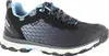 A side view of a black and blue hiking shoe. Produktbild-Vorschau