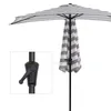 Sekey Balkonschirm Halbrund 270 cm – Sonnenschirm mit Produktbild-Vorschau 2