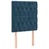 Kopfteil Dunkelblau 80x7x118/128 cm Samt Produktbild-Vorschau 1