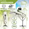 tillvex® Alu Sonnenschirm Rechteckig Ø 330 cm Beige + Produktbild-Vorschau 2