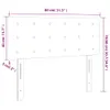 vidaXL Kopfteil Creme 80x5x78/88 cm Kunstleder -  Kopf- & Produktbild-Vorschau 9