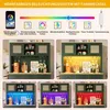 Flieks LED Hochschrank mit Lichtsystem, PE Rattan Schrank Produktbild-Vorschau 5