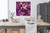 MuchoWow® Poster Marmor - Gold - Lila - Chic 100x100 cm - Produktbild-Vorschau 3