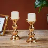 2er Set Kerzenständer Metall, Gold - Kerzenhalter für Produktbild-Vorschau 2