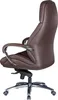 AMSTYLE Designer Bürostuhl Bezug Echtleder Braun Produktbild-Vorschau 5