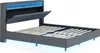 MODFU Lit Adulte 140x200 cm - Lit Capitonné avec LED Voir les images du produit 8