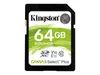 Kingston | Canvas Select Plus | UHS-I | 64 GB | SDXC | Náhled obrázku produktu 1