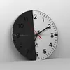 Wanduhr - Rund - Glasuhr - Kugel Schwarzweiß Modern - Produktbild-Vorschau 4
