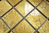 Mosaikfliese Transluzent Glasmosaik Crystal gold Struktur Produktbild-Vorschau 3