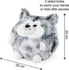 RAPPA Cozy Noxxiez HW702 Husky - oreiller chaud en peluche Voir les images du produit 5