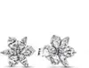 A pair of butterfly-shaped stud earrings with clear stones. Produktbild-Vorschau