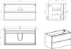 Badplaats Waschbeckenunterschrank Angela 100 x 48 cm Produktbild-Vorschau 6