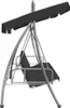 vidaXL Balancelle de jardin avec fonction lit et toit Voir les images du produit 9