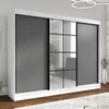 Oravelle 200 cm Weiß / Graphit 3-türiger Kleiderschrank mit Produktbild-Vorschau 2