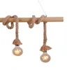JustLight 4er Pendelleuchte Rope schwarz-natur 100 x 7 cm Produktbild-Vorschau 25