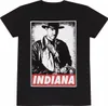 Kurzarm-T-Shirt Indiana Jones Indy Schwarz Uni - L Produktbild-Vorschau 3