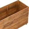 vidaXL Verhoogde plantenbak, 150x40x55 cm, teakhout en Productafbeelding-voorbeeld 4