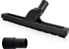 A black vacuum cleaner floor nozzle and an adapter are shown against a white background. Produktbild-Vorschau