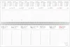 A desk calendar open to a weekly spread. Podgląd zdjęcia produktu