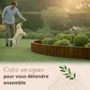 Floranica Bordure de jardin en bois flexible 20 x 200 cm Voir les images du produit 6