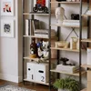 Průmyslový Regál Stojící Světlá Hnědá Loft Na Knihy Náhled obrázku produktu 3